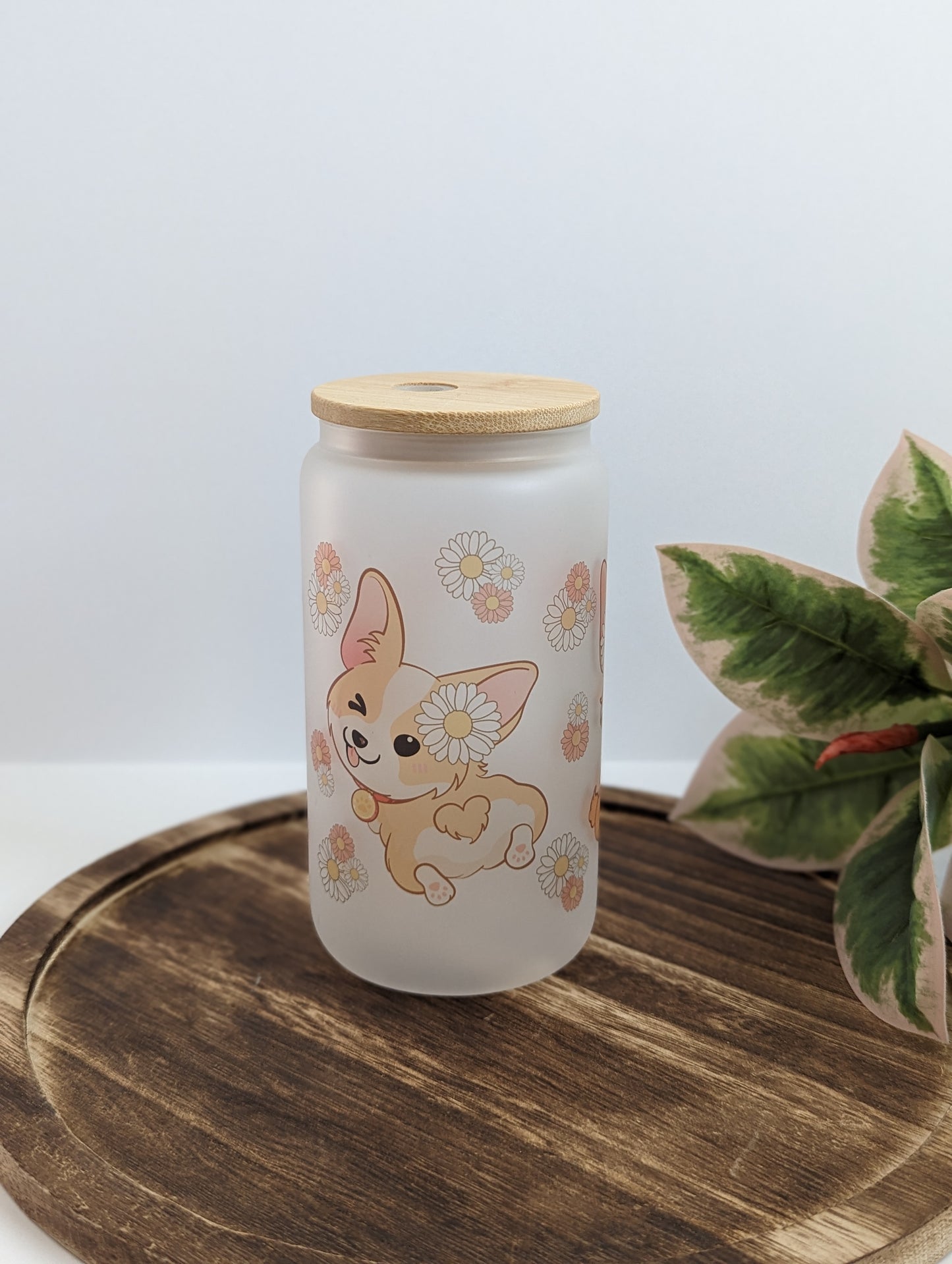 Corgi Glass Cup