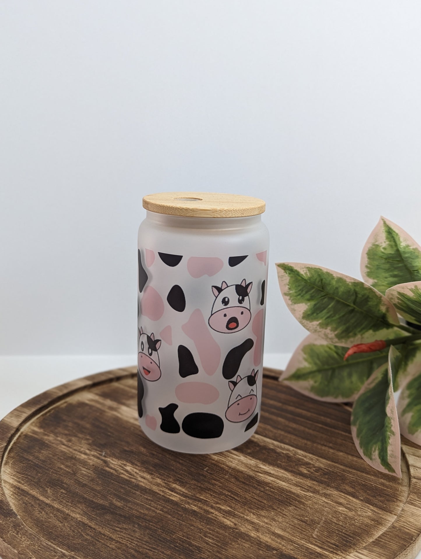 Cows w/ Black & Pink Cow Print